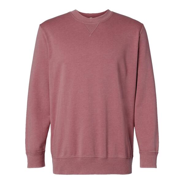 Unisex Vintage Wash Fleece Crewneck Sweatshirt Thumbnail