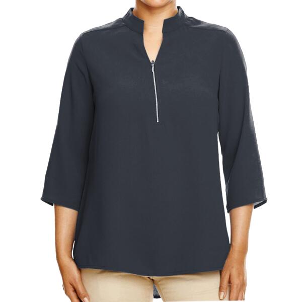 Women's Perfect Fit™  Three-Quarter Sleeve Crepe Tunic Thumbnail