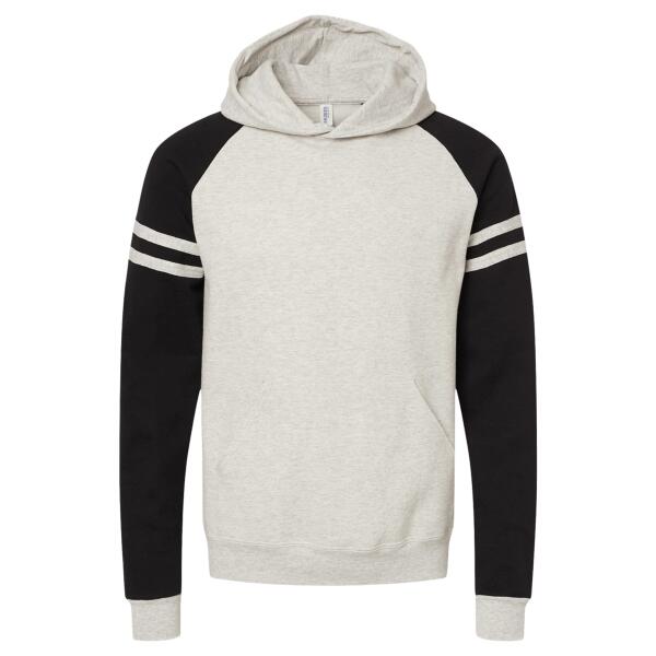 Unisex NuBlend ® Varsity Colorblock Hooded Sweatshirt Thumbnail