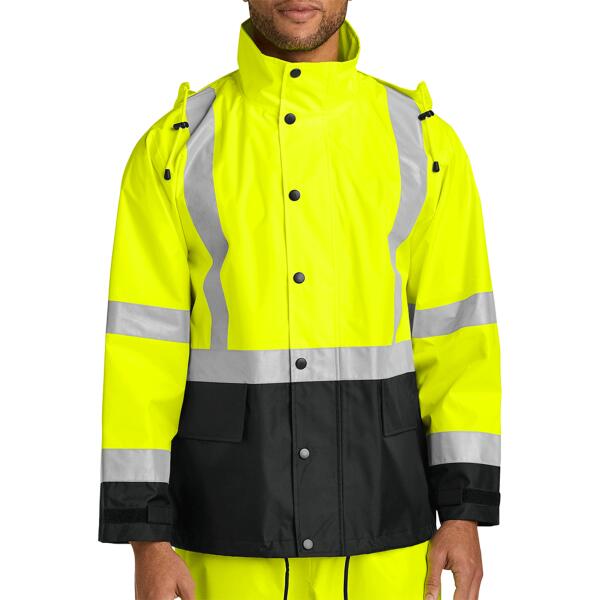 Ansi 107 Class 3 Rain Jacket Thumbnail