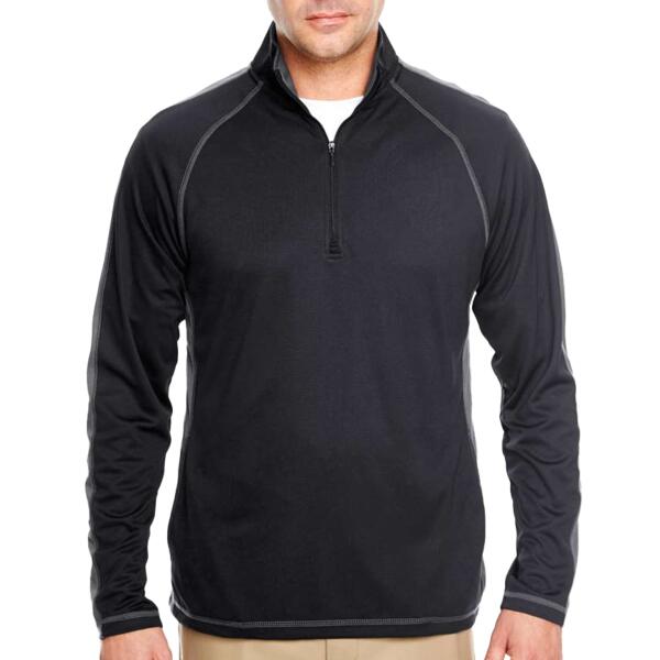 Cool & Dry Sport Quarter-Zip Pullover with Side and Sleeve Panels Thumbnail