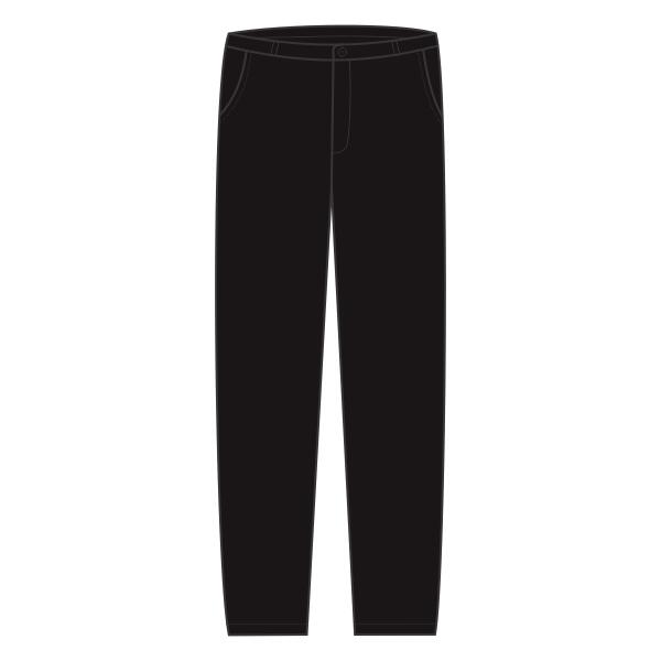 Men's Plain Front Casual Cotton Pants Thumbnail