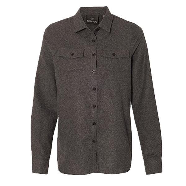 Women's Solid Flannel Shirt Thumbnail