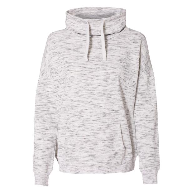 Women’s Mélange Fleece Cowl Neck Sweatshirt Thumbnail