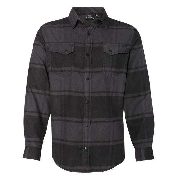 Men's Snap Front Plaid Flannel Shirt Thumbnail