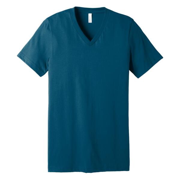 Unisex Jersey Short Sleeve V Neck Tee Thumbnail