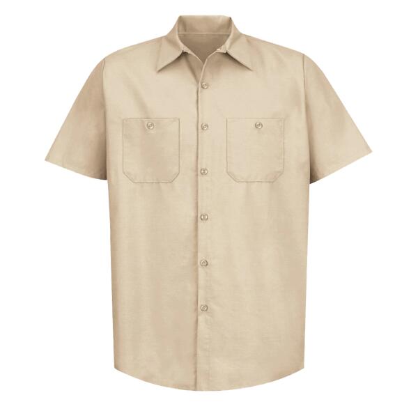Men's Tall Industrial Short Sleeve Work Shirt Thumbnail