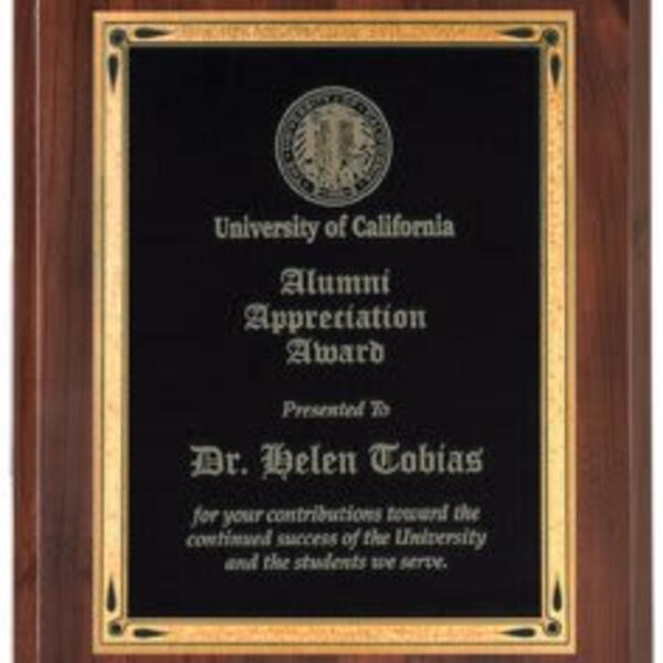 8" x 10" High Gloss Cherry Finish Plaque Thumbnail