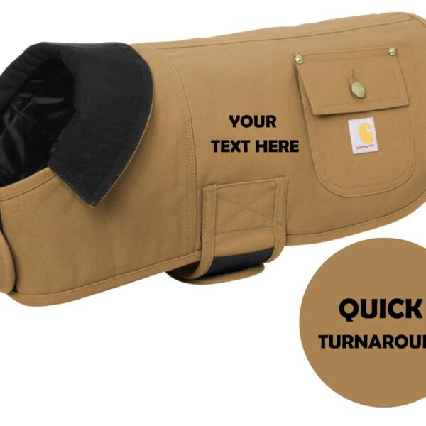 Carhartt Dog Jacket Personalized - Embroidered.  Thumbnail
