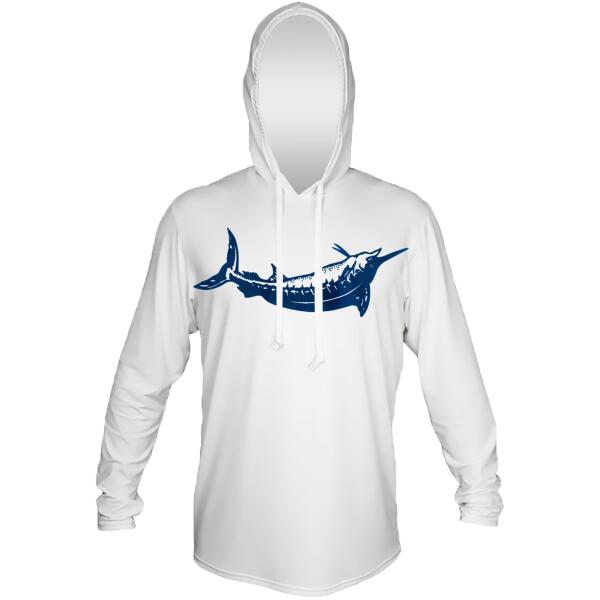 Marlin Custom Backs Anetik Pro Tech Hooded Long Sleeve T-Shirt Thumbnail